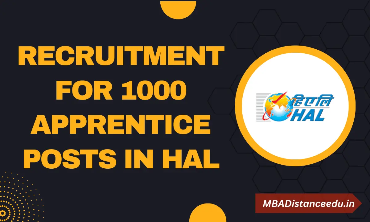 Recruitment For 1000 Apprentice Posts in Hindustan Aeronautics Limited