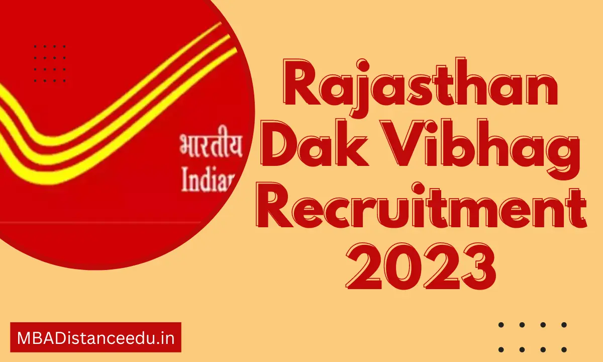 Rajasthan Dak Vibhag Recruitment 2023